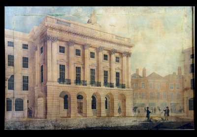 Ufficio del fuoco della contea in Regent Street, Londra, 1819 da Robert Abraham